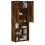 Aparador alto madera contrachapada roble ahumado 69,5x34x180 cm by , Sideboards - Ref: Foro24-3196056, Price: 130,56 €, Disco...
