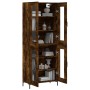 Aparador alto madera contrachapada roble ahumado 69,5x34x180 cm by , Sideboards - Ref: Foro24-3198278, Price: 172,36 €, Disco...