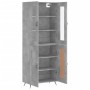 Aparador alto madera contrachapada gris hormigón 69,5x34x180 cm von , Sideboards - Ref: Foro24-3198317, Preis: 169,17 €, Raba...