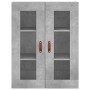 Aparador alto madera contrachapada gris hormigón 69,5x34x180 cm von , Sideboards - Ref: Foro24-3198317, Preis: 169,17 €, Raba...