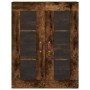 Aparador alto madera contrachapada roble ahumado 69,5x34x180 cm de , Aparadores - Ref: Foro24-3198638, Precio: 158,39 €, Desc...