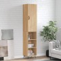Aparador de madera contrachapada roble Sonoma 34,5x34x180 cm by , Sideboards - Ref: Foro24-3198956, Price: 92,89 €, Discount: %