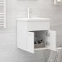 Möbel mit Waschbecken aus weißem Holzwerkstoff von vidaXL, Badezimmerwaschtische - Ref: Foro24-3070811, Preis: 116,57 €, Raba...