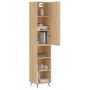 Aparador de madera contrachapada roble Sonoma 34,5x34x180 cm by , Sideboards - Ref: Foro24-3198956, Price: 92,89 €, Discount: %