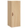 Aparador de madera contrachapada roble Sonoma 34,5x34x180 cm by , Sideboards - Ref: Foro24-3198956, Price: 92,89 €, Discount: %