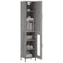 Aparador alto madera contrachapada gris Sonoma 34,5x34x180 cm de , Aparadores - Ref: Foro24-3199055, Precio: 107,46 €, Descue...