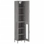 Aparador alto madera contrachapada gris Sonoma 34,5x34x180 cm de , Aparadores - Ref: Foro24-3199055, Precio: 107,46 €, Descue...