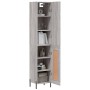 Aparador alto madera contrachapada gris Sonoma 34,5x34x180 cm de , Aparadores - Ref: Foro24-3199119, Precio: 107,61 €, Descue...