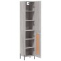 Aparador alto madera contrachapada gris Sonoma 34,5x34x180 cm de , Aparadores - Ref: Foro24-3199119, Precio: 107,61 €, Descue...