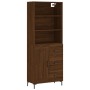 Aparador alto madera contrachapada marrón roble 69,5x34x180 cm von , Sideboards - Ref: Foro24-3190028, Preis: 153,21 €, Rabat...