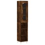 Aparador de madera contrachapada roble ahumado 34,5x34x180 cm von , Sideboards - Ref: Foro24-3199358, Preis: 89,47 €, Rabatt: %