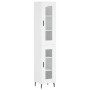 Aparador alto madera contrachapada blanco 34,5x34x180 cm by , Sideboards - Ref: Foro24-3199441, Price: 105,27 €, Discount: %