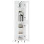 Aparador alto madera contrachapada blanco 34,5x34x180 cm by , Sideboards - Ref: Foro24-3199441, Price: 105,27 €, Discount: %