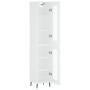 Aparador alto madera contrachapada blanco 34,5x34x180 cm by , Sideboards - Ref: Foro24-3199441, Price: 105,27 €, Discount: %