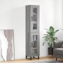 Aparador alto madera contrachapada gris Sonoma 34,5x34x180 cm de , Aparadores - Ref: Foro24-3199455, Precio: 110,99 €, Descue...