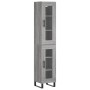 Aparador alto madera contrachapada gris Sonoma 34,5x34x180 cm de , Aparadores - Ref: Foro24-3199455, Precio: 110,99 €, Descue...