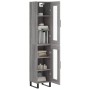 Aparador alto madera contrachapada gris Sonoma 34,5x34x180 cm de , Aparadores - Ref: Foro24-3199455, Precio: 110,99 €, Descue...