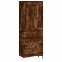 Aparador alto madera contrachapada roble ahumado 69,5x34x180 cm von , Sideboards - Ref: Foro24-3199758, Preis: 175,92 €, Raba...
