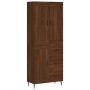 Aparador alto madera contrachapada marrón roble 69,5x34x180 cm by , Sideboards - Ref: Foro24-3200024, Price: 192,29 €, Discou...