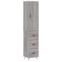 Aparador alto madera contrachapada gris Sonoma 34,5x34x180 cm de , Aparadores - Ref: Foro24-3200175, Precio: 113,55 €, Descue...