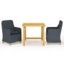 Dunkelgraues 3-teiliges Garten-Essset von vidaXL, Gartensets - Ref: Foro24-3068731, Preis: 317,03 €, Rabatt: %