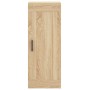 Aparador de madera contrachapada roble Sonoma 34,5x34x180 cm by , Sideboards - Ref: Foro24-3200196, Price: 119,80 €, Discount: %