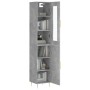 Aparador de madera contrachapada gris hormigón 34,5x34x180 cm von , Sideboards - Ref: Foro24-3199165, Preis: 93,91 €, Rabatt: %