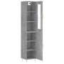 Aparador de madera contrachapada gris hormigón 34,5x34x180 cm von , Sideboards - Ref: Foro24-3199165, Preis: 93,91 €, Rabatt: %