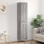 Aparador alto madera contrachapada gris Sonoma 34,5x34x180 cm de , Aparadores - Ref: Foro24-3200447, Precio: 105,17 €