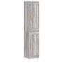 Aparador alto madera contrachapada gris Sonoma 34,5x34x180 cm de , Aparadores - Ref: Foro24-3200447, Precio: 105,17 €
