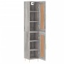 Aparador alto madera contrachapada gris Sonoma 34,5x34x180 cm de , Aparadores - Ref: Foro24-3200447, Precio: 105,17 €