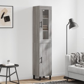 Aparador alto madera contrachapada gris Sonoma 34,5x34x180 cm von , Sideboards - Ref: Foro24-3199199, Preis: 125,26 €, Rabatt: %