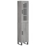 Aparador alto madera contrachapada gris Sonoma 34,5x34x180 cm de , Aparadores - Ref: Foro24-3199199, Precio: 125,15 €, Descue...