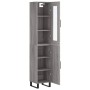 Aparador alto madera contrachapada gris Sonoma 34,5x34x180 cm de , Aparadores - Ref: Foro24-3199199, Precio: 125,15 €, Descue...
