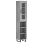 Aparador alto madera contrachapada gris Sonoma 34,5x34x180 cm von , Sideboards - Ref: Foro24-3199391, Preis: 98,45 €, Rabatt: %