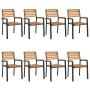 Juego de comedor de jardín 9 pzas madera maciza acacia y metal von , Gartensets - Ref: Foro24-3155405, Preis: 951,86 €, Rabat...