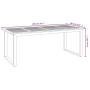 Juego de comedor de jardín 9 pzas madera maciza acacia y metal von , Gartensets - Ref: Foro24-3155405, Preis: 951,86 €, Rabat...