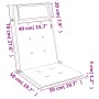 Cojines silla respaldo alto 4 uds tela Oxford estampado hojas de , Cojines para sillas y sofás - Ref: Foro24-361929, Precio: ...