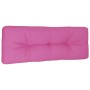 Cojín para palés tela rosa 120x40x12 cm