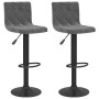 Taburetes de cocina 2 unidades terciopelo gris oscuro by , Kitchen stools - Ref: Foro24-333732, Price: 130,10 €, Discount: %