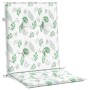 Cojines de silla de respaldo bajo 2 uds tela estampado de hojas de , Cojines para sillas y sofás - Ref: Foro24-361328, Precio...