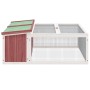 Conejera de madera maciza de pino moca 117,5x97x47,5 cm von , Käfige und Lebensräume für Kleintiere - Ref: Foro24-172288, Pre...
