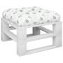 Cojín para palés tela Oxford estampado de hojas 58x58x10 cm de , Cojines para sillas y sofás - Ref: Foro24-360918, Precio: 20...
