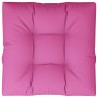Cojín para palés tela rosa 80x80x12 cm by , Cushions for chairs and sofas - Ref: Foro24-360511, Price: 46,91 €, Discount: %