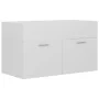 Glossy white engineered wood cabinet with sink by vidaXL, bathroom vanities - Ref: Foro24-3070835, Price: 183,63 €, Discount: %