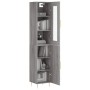 Aparador alto madera contrachapada gris Sonoma 34,5x34x180 cm by , Sideboards - Ref: Foro24-3199167, Price: 95,52 €, Discount: %