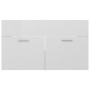 Glossy white engineered wood cabinet with sink by vidaXL, bathroom vanities - Ref: Foro24-3070835, Price: 187,28 €, Discount: %