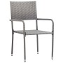 Juego de comedor para jardín 5 piezas ratán sintético gris by , Garden sets - Ref: Foro24-3156754, Price: 231,19 €, Discount: %