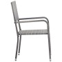 Juego de comedor para jardín 5 piezas ratán sintético gris by , Garden sets - Ref: Foro24-3156754, Price: 231,19 €, Discount: %
