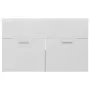 Glossy white engineered wood cabinet with sink by vidaXL, bathroom vanities - Ref: Foro24-3070835, Price: 183,63 €, Discount: %